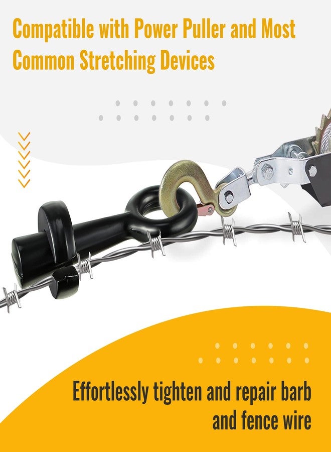 Dreyoo أداة سحب الأسلاك الشائكة من دريو، بديل لأداة تثبيت الأسلاك S16111000، أداة شد الأسلاك الشائكة، أداة شد الأسلاك الشائكة وأسلاك السياج، تشد وتصلح الأسلاك الشائكة وأسلاك السياج بسهولة، مصنوعة من الفولاذ، 5 × 2 × 2 بوصة، أسود - Image 3